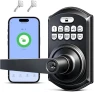 Thumbnail Smart Keypad Door Lock with Handle — Smart Lock, TEEHO