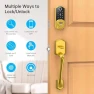 Thumbnail Smart Lock Front Door with Handle, Keyless Entry Door Lock Set, Fingerprint Smart Deadbolt with App Bluetooth,... — Smart Lock, SMONET
