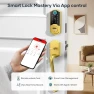 Thumbnail Smart Lock Front Door with Handle, Keyless Entry Door Lock Set, Fingerprint Smart Deadbolt with App Bluetooth,... — Smart Lock, SMONET