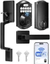 Thumbnail WiFi Keypad Door Lock with Handle Set — Smart Lock, TEEHO