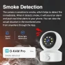 Thumbnail Smoke & Gas Detection Home Security Camera with Sound Alarm & Real Time Alert — Security Camera, EVERSECU