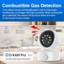 Thumbnail Smoke & Gas Detection Home Security Camera with Sound Alarm & Real Time Alert — Security Camera, EVERSECU