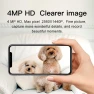 Thumbnail 4MP Smart Indoor WiFi IP Camera Pan & Tilt — Security Camera, visiPower