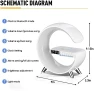 Thumbnail Smart LED Table Lamp with Wireless Charger — Desk Lamp, LeeNabao