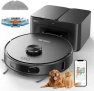 Thumbnail Robot Vacuum and Mop Combo, Self-Emptying with Smart Mapping — Robot Vacuum, SHELIKI