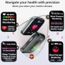 Thumbnail Health Fitness Tracker with Heart Rate, Blood Pressure, Blood Oxygen, Sleep Tracking, 120+ Sports Modes — Fitness Tracker, MorePro