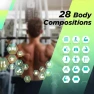 Thumbnail Scale for Body Weight and Fat, BMI Muscle Mass to 28 Body Composition with Voice Prompt — Smart Scale, runstar