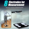 Thumbnail 8-Electrode Smart Body Fat Scale with Handle, 28 Body Metrics, Segmental Measurements for Arms/Legs/Torso, Large... — Smart Scale, KUAIVO