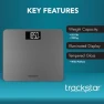 Thumbnail Wide-Platform Digital Weight Scale — Smart Scale, trackstar