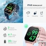 Thumbnail Smart Watch with 2.0" HD Display, Blood Pressure Oxygen Heart Rate Sleep Monitor, 136 Sports Modes, IP68 Waterproof... — Smart Watch, Yowow
