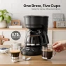 Thumbnail 5-Cup Drip Coffee Machine with LED Display — Coffee Maker, Kismile