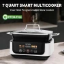 Thumbnail 7-Quart Programmable Multi-Cooker with Ceramic Coating — Multicooker, AUTUCU