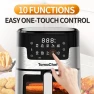 Thumbnail Air Fryer 10-in-1, 5.3QT Compact Oil Free Cooker with Visible Window — Air Fryer, TomaChef