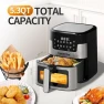 Thumbnail Air Fryer 10-in-1, 5.3QT Compact Oil Free Cooker with Visible Window — Air Fryer, TomaChef