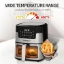 Thumbnail Air Fryer 10-in-1, 5.3QT Compact Oil Free Cooker with Visible Window — Air Fryer, TomaChef