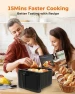 Thumbnail Air Fryer, 6.4Qt Stainless Steel with 8 Presets — Air Fryer, Bear