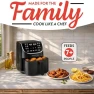 Thumbnail Air Fryer - 7 Qt Large Capacity with LED Display, 12 One-Touch Presets — Air Fryer, Gourmia