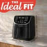 Thumbnail Air Fryer - 7 Qt Large Capacity with LED Display, 12 One-Touch Presets — Air Fryer, Gourmia