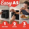 Thumbnail Air Fryer - 7 Qt Large Capacity with LED Display, 12 One-Touch Presets — Air Fryer, Gourmia
