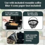 Thumbnail Deluxe 14 Cup Programmable Drip Coffee Maker with Glass Carafe — Coffee Maker, Pantrymade