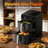 Thumbnail Dual Basket Air Fryer, 12.6QT Family-Size for 10–12 People — Air Fryer, Mirtan