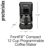 Thumbnail FrontFill Drip Coffee Maker, Digital & Programmable, 12 Cup Glass Carafe — Coffee Maker, Proctor Silex