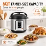 Thumbnail 6QT Electric Pressure Cooker – 12-in-1 Multi Cooker — Multicooker, KINGBULL