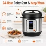 Thumbnail 6QT Electric Pressure Cooker – 12-in-1 Multi Cooker — Multicooker, KINGBULL