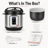 Thumbnail 6QT Electric Pressure Cooker – 12-in-1 Multi Cooker — Multicooker, KINGBULL