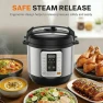 Thumbnail 6QT Electric Pressure Cooker, 16-in-1 & Non-Stick Stainless Steel Multi Cooker — Multicooker, Simple Deluxe