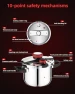 Thumbnail 8 Qt Pressure Cooker, 3-in-1 Fast Cooking with One-Hand Locking — Multicooker, Jyxmor