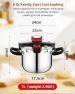 Thumbnail 8 Qt Pressure Cooker, 3-in-1 Fast Cooking with One-Hand Locking — Multicooker, Jyxmor
