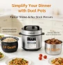 Thumbnail Dual-Pot Electric Pressure Cooker, 12-in-1 Multi Cooker with 6QT Stainless Steel & 5QT Ceramic Pot — Multicooker, Fullwill