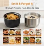 Thumbnail Dual-Pot Electric Pressure Cooker, 12-in-1 Multi Cooker with 6QT Stainless Steel & 5QT Ceramic Pot — Multicooker, Fullwill