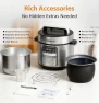 Thumbnail Dual-Pot Electric Pressure Cooker, 12-in-1 Multi Cooker with 6QT Stainless Steel & 5QT Ceramic Pot — Multicooker, Fullwill