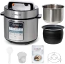 Thumbnail Dual-Pot Electric Pressure Cooker, 12-in-1 Multi Cooker with 6QT Stainless Steel & 5QT Ceramic Pot — Multicooker, Fullwill