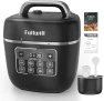 Thumbnail Dual-Pot Electric Pressure Cooker, 12-in-1 Multi Cooker with 6QT Stainless Steel & 5QT Ceramic Pot — Multicooker, Fullwill