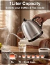 Thumbnail Electric Gooseneck Kettle, 1L Water Boiler, BPA-Free, Pour Over Tea Pot Stainless Steel — Electric Kettle, Stariver