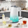 Thumbnail Electric Kettle with Temperature Control, 5 Preset Temps & 2H Keep Warm, 1200W Cool-Touch BPA-Free Electric Tea Kettle,... — Electric Kettle, Fashome