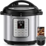 Thumbnail Electric Pressure Cooker 6 Quart Silver, Non-stick Pot, 9-in-1 Instant Pot, 12 Preset Functions with Touchscreen — Multicooker, Carori