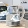 Thumbnail Electric Tea Kettle, 1.8L Cordless Hot Water Boiler, 1200W Rapid Boil, Auto Shutoff & Boil Dry Protection, Sleek... — Electric Kettle, COOK WITH COLOR