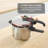 Thumbnail Secure Stainless Steel Pressure Cooker, 6.3 Quart — Multicooker, T-Fal