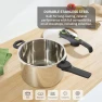 Thumbnail Secure Stainless Steel Pressure Cooker, 6.3 Quart — Multicooker, T-Fal