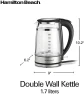 Thumbnail Double Wall 1.7L Electric Kettle — Electric Kettle, Hamilton Beach
