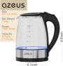 Thumbnail Electric Kettle 1800W Cool Touch Anti-scalding Design 1.8L Large Capacity BPA-Free White — Electric Kettle, AZEUS