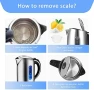 Thumbnail Electric Kettle Stainless Steel, 1.7 Liter Cordless Tea Kettle — Electric Kettle, Aigostar