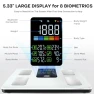 Thumbnail Smart Scale for Body Weight, BMI, Fat, Muscle Mass, Digital Bathroom Scales 500lbs Bluetooth 11.8" Large Platform — Smart Scale, GE