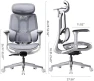 Thumbnail E3 Air 2026 Ergonomic Office Chair — Smart Chairs, Hbada