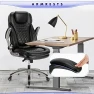 Thumbnail Ergonomic Computer Desk Chair, High Back Leather Chair with Padded Flip-up Arms, Swivel Home Office Chair Upgraded... — Smart Chairs, COLAMY