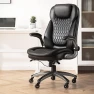 Thumbnail Ergonomic Computer Desk Chair, High Back Leather Chair with Padded Flip-up Arms, Swivel Home Office Chair Upgraded... — Smart Chairs, COLAMY